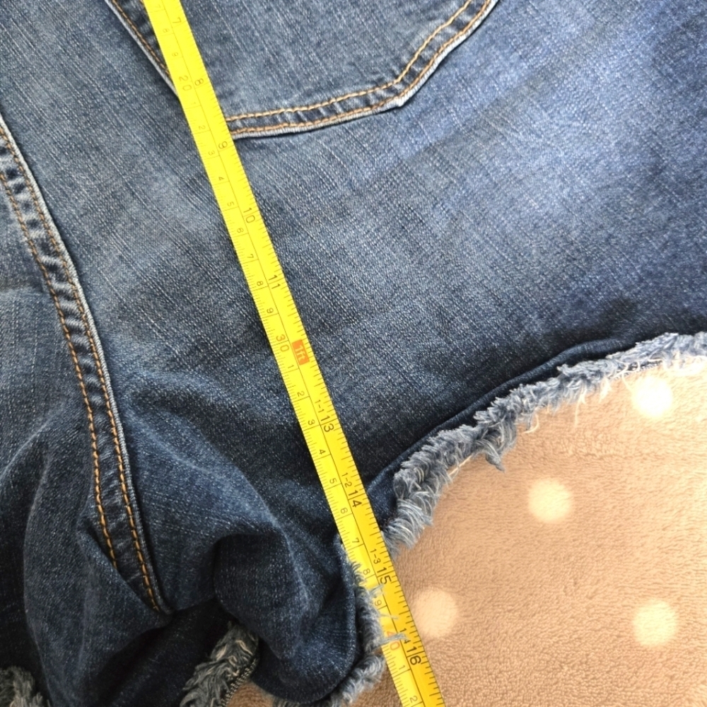 Torrid Blue Jean Shorts | Size 24 | Frayed Hem - Picture 10 of 14